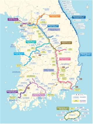 Korea Paths Map